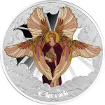 Коллекционная серебряная монета "Херувим - Ангел" 31,1 г 2021 год