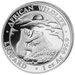 Колекційна срібна монета "African Wildlife - Леопард" 31,1 г 2019 рік