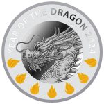 Колекційна срібна монета "Рік Дракона" 17,5 г 2024 рік