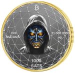 Колекційна срібна монета "Bitcoin - Біткоін" GILDED 21 г - Зображення 3