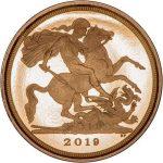 Колекційна золота монета "1/4 Соверен" PROOF 1,99 г 2019 рік