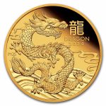 Колекційна золота монета "Рік Дракона - Lunar III" PROOF 7,78 г 2024 рік