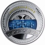 Коллекционная серебряная монета "Вера" 17,5 г 2015 год