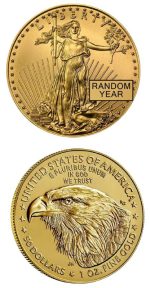 Колекційна золота монета "American Eagle - Американський орел" 31,1 г