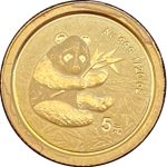 Колекційна золота монета "Китайська Панда" 1,55 г 2000 рік