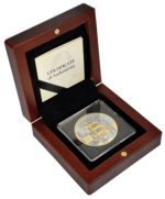 Колекційна срібна монета "Bitcoin - Біткоін" GILDED 21 г - Зображення 2