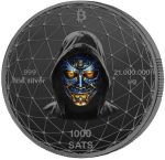 Колекційна срібна монета "Bitcoin - Біткоін" BLACK 21 г - Зображення 3