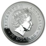 Колекційна срібна монета "Рік Коня" COLOURED 1000 г 2002 рік - Зображення 4