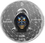 Колекційна срібна монета "Bitcoin - Біткоін" 21 г - Зображення 3
