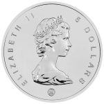 Колекційна срібна монета "Кленовий Лист" GILDED 31,1 г 2008 рік - Зображення 2