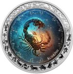 Колекційна срібна монета "Космічний зодіак - Скорпіон" 31,1 г 2025 рік