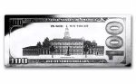 Коллекционная серебряная банкнота "100 долларов США" 124,4 г — изображение 3
