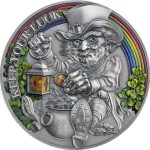 Коллекционная серебряная монета "Держи свою удачу" 50 г 2022 год