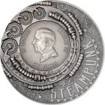 Колекційна срібна монета "Steampunk - Літак" 93,3 г 2025 рік - Зображення 3