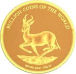 Колекційна золота монета "The African Springbok – Спрингбок" 0,06 г 2019 рік