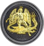 Коллекционная серебряная монета «Ангел» Gold Black Empire Edition 31,1 г 2016 год