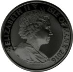 Коллекционная серебряная монета «Ангел» Gold Black Empire Edition 31,1 г 2016 год — изображение 2