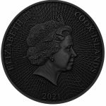 Колекційна срібна монета "Морська Зірка - Gold Black Empire" 31,1 г 2021 рік - Зображення 3