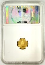 Колекційна золота монета "Китайська Панда" 1,55 г 1990 рік - Зображення 2