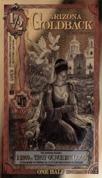 Колекційна золота банкнота "1/2 Goldback - Aurum Gold Foil Note" Orange - Зображення 2