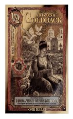 Колекційна золота банкнота "1/2 Goldback - Aurum Gold Foil Note" Orange