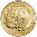 Коллекционная золотая монета «Китайская Панда» 31,1 г 2009 год