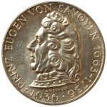 Колекційна срібна монета “2 шилінга - Євген Савойський" 12 г 1936 рік