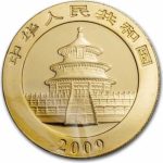 Коллекционная золотая монета «Китайская Панда» 31,1 г 2009 год — изображение 2