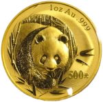 Коллекционная золотая монета «Китайская Панда» 31,1 г 2003 год