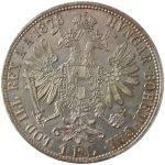 Колекційна срібна монета “1 флорин - Франц Йосиф І” 12,34 г 1872-1892 роки - Зображення 2