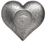 Колекційна срібна монета "Серце" 31,1 г 2018 рік - Зображення 3