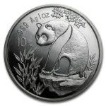 Колекційна срібна монета “Китайська Панда” 31 г 1993 рік