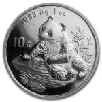 Колекційна срібна монета “Китайська Панда” 31 г 1998 рік
