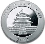 Колекційна срібна монета “Китайська Панда” 31 г 2001 рік - Зображення 2