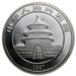 Колекційна срібна монета “Китайська Панда” 31 г 1997 рік - Зображення 2