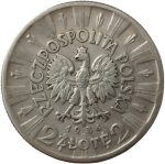 Колекційна срібна монета "2 злотих" 4,4 г 1934-1936 роки - Зображення 2