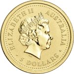 Колекційна золота монета “Lunar I – Рік Собаки” COLOURED 1,55 г 2006 рік - Зображення 2