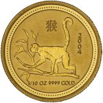 Колекційна золота монета “Lunar I – Рік Мавпи” 3,11 г 2004 рік