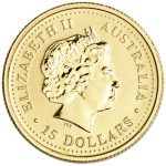 Колекційна золота монета “Lunar I – Рік Змії” PROOF 3,11 г 2001 рік - Зображення 2