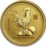 Колекційна золота монета “Lunar I – Рік Півня” PROOF 3,11 г 2005 рік
