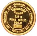 Колекційний золотий раунд "Valcambi - Троянда" PROOF 2,5 г - Зображення 2