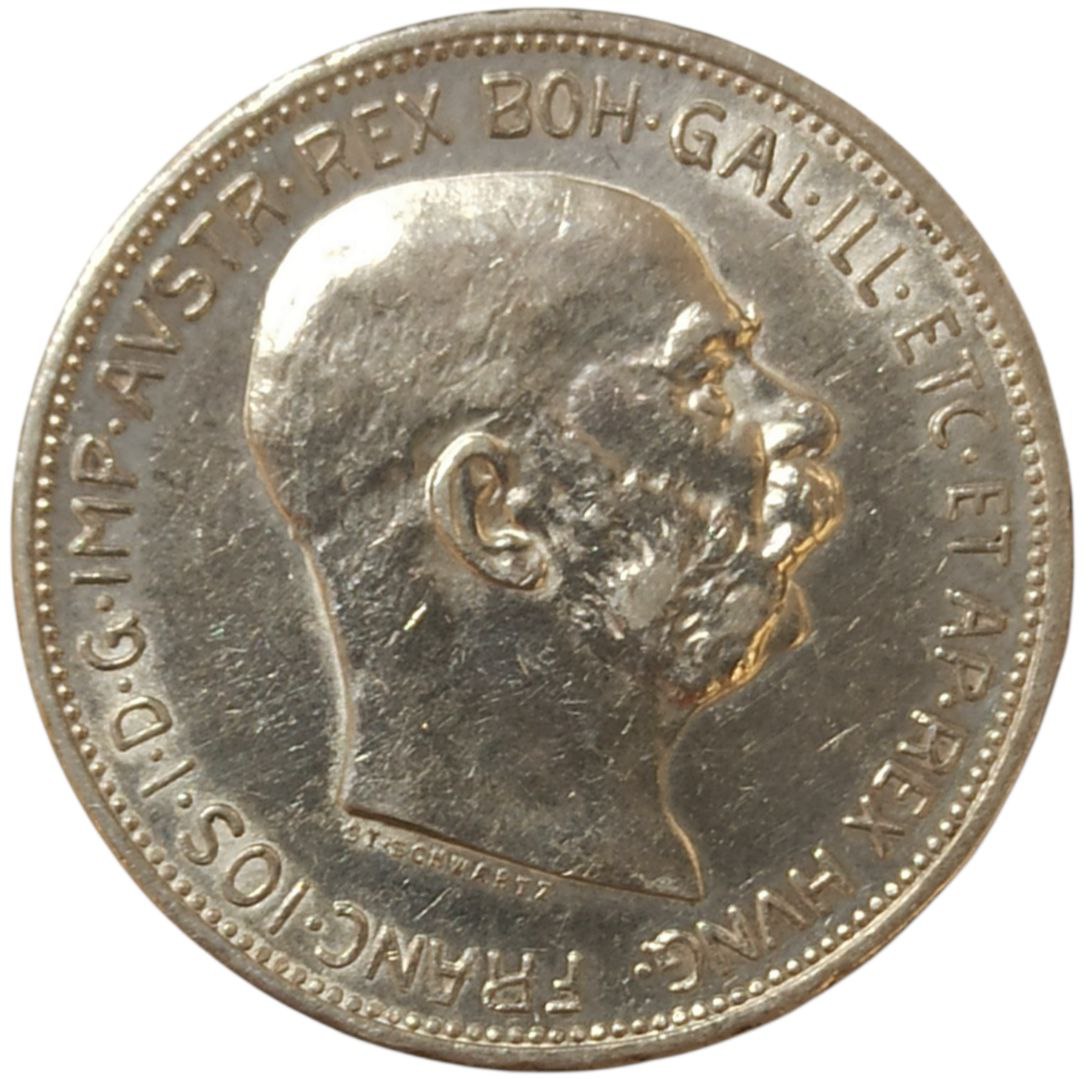 IMG_20260312_134119_286 Колекційна срібна монета "2 крони" 10 г 1912-1913 роки - Зображення 1