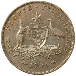 Колекційна срібна монета "2 шилінги - 1 флорин" 11,31 г 1911-1936 роки - Зображення 2