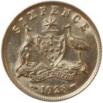 Колекційна срібна монета "6 пенсів" 2,83 г 1911-1936 роки - Зображення 2