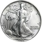 Колекційна срібна монета "Американський Орел Liberty" 31,1 г 1986 рік