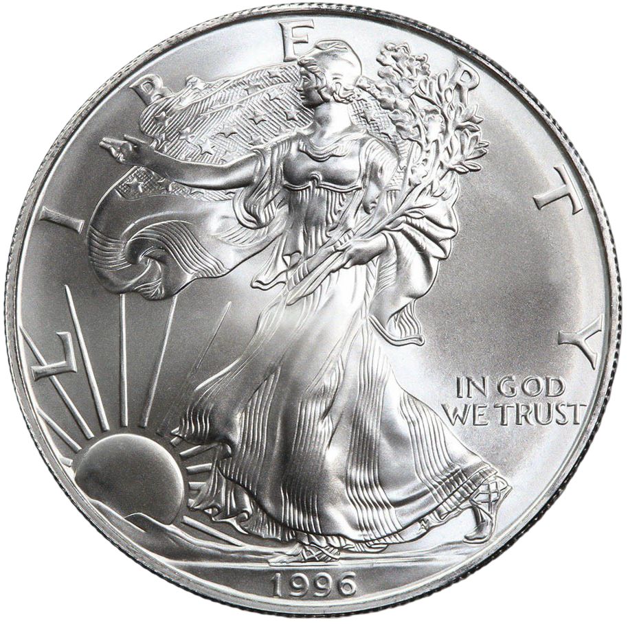 IMG_20260323_152946_513 Колекційна срібна монета "Американський Орел Liberty" 31,1 г 1996 рік - Зображення 1