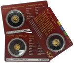 Колекційна золота монета "Спрингбок - Gold Coin Card" 0,5 г