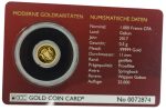 Колекційна золота монета "Спрингбок - Gold Coin Card" 0,5 г - Зображення 5