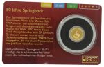 Колекційна золота монета "Спрингбок - Gold Coin Card" 0,5 г - Зображення 2