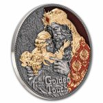 Колекційна срібна монета "The Golden Touch - Золотий Дотик" 62,2 г 2023 рік - Зображення 4